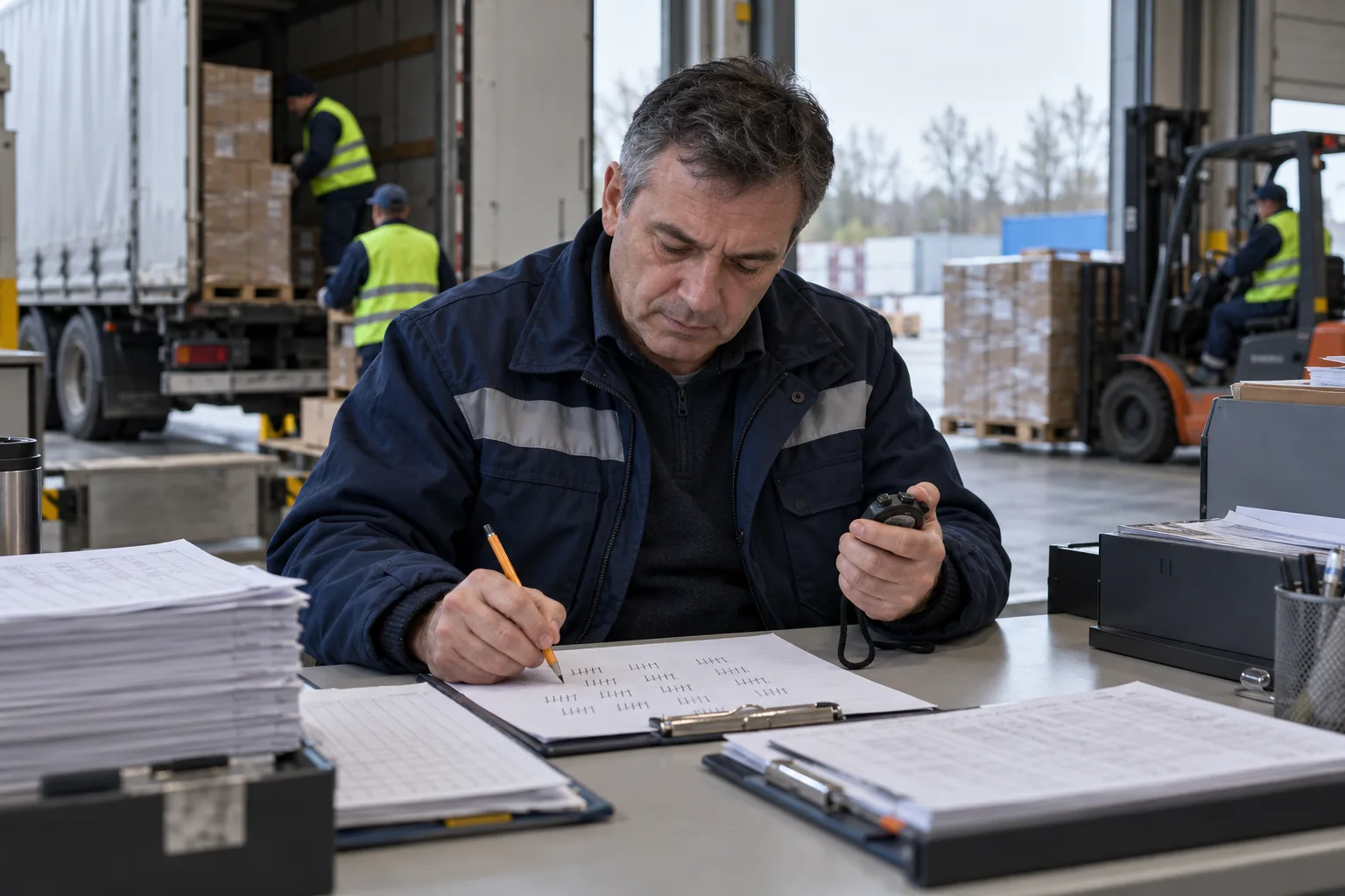 Руководитель подсчитывает время обработки заявок